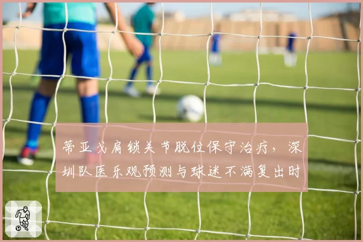 蒂亚戈肩锁关节脱位保守治疗，深圳队医乐观预测与球迷不满复出时间未定